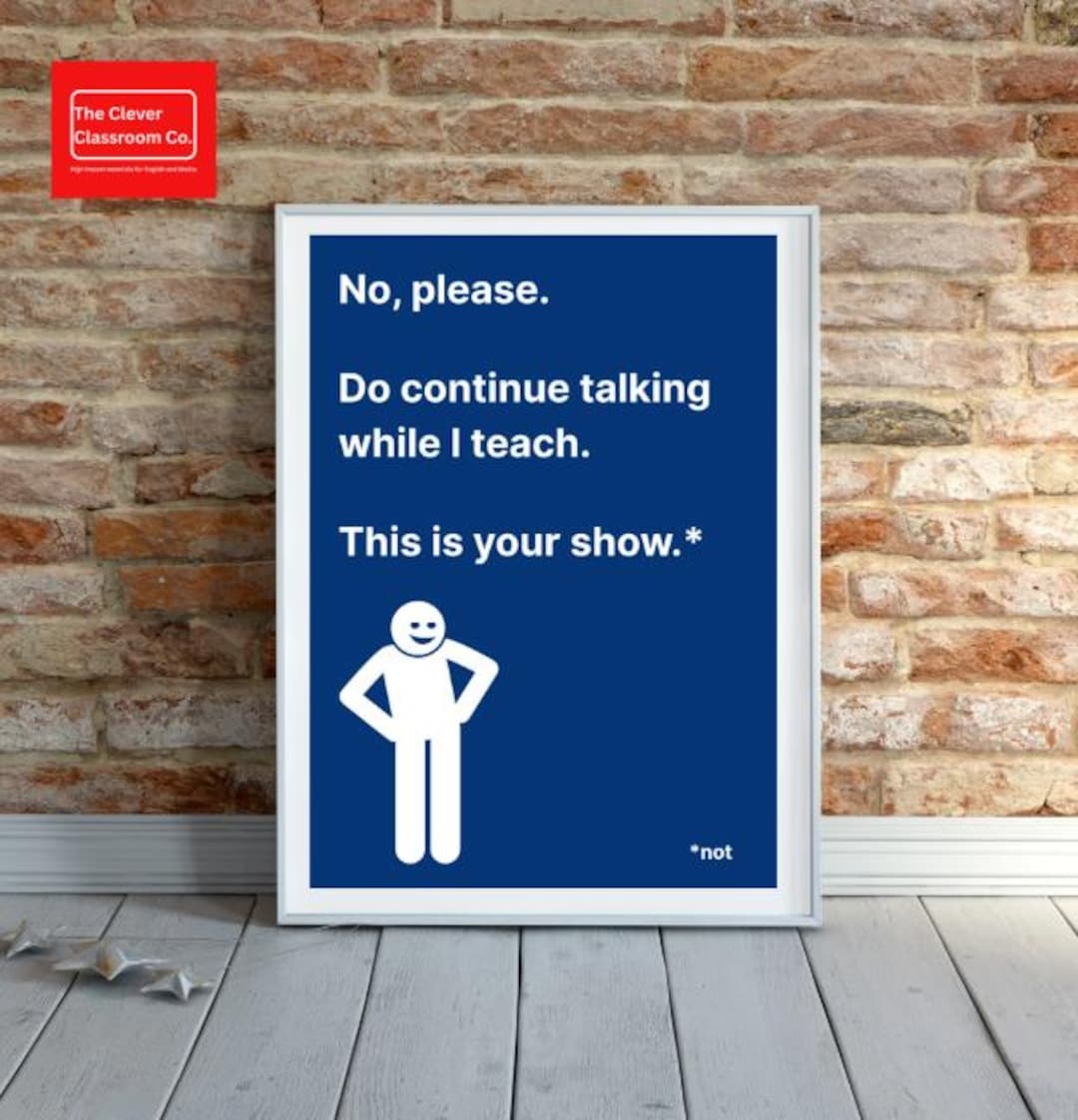 Sarcastic Classroom Poster | Funny Teacher Wall Art | Printable ...