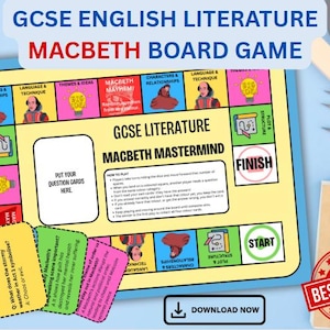 Macbeth GCSE English Literature Revision Board Game (AQA) – Digital Download