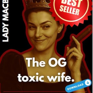 Sassy Lady Macbeth Poster Classroom English Literature GCSE Digital Download Funny