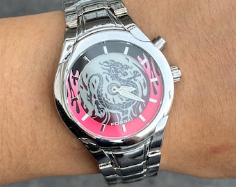 Fossil Spirit Dragon Watch – Stainless Steel Mythic Edition, Bold Designer Timepiece for Him & Her