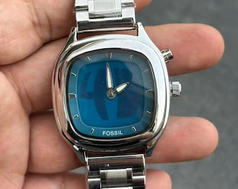 Fossil Style Men’s Chronograph Watch – Classic Stainless Steel Gift