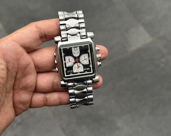 オークリースタイルスクエアクロノグラフウォッチ - ステンレス