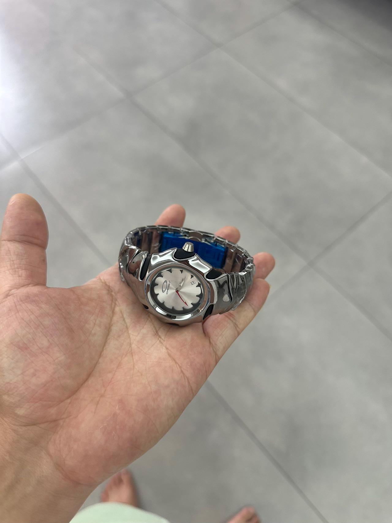 Oakley Timebomb Inspired Men's Watch – Sci-fi Skeleton Case