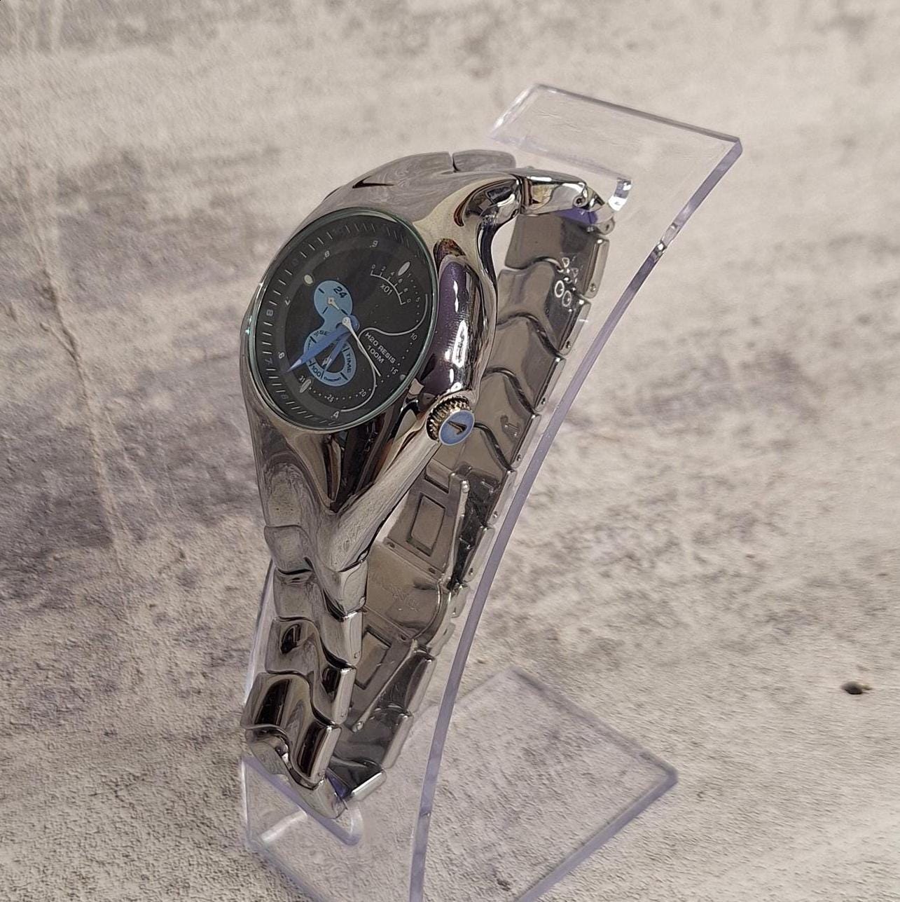 ナイキ NIKE triax vintage 00s y2k tech old Nike 00s vintage wrist watch TRIAX full metal With 3