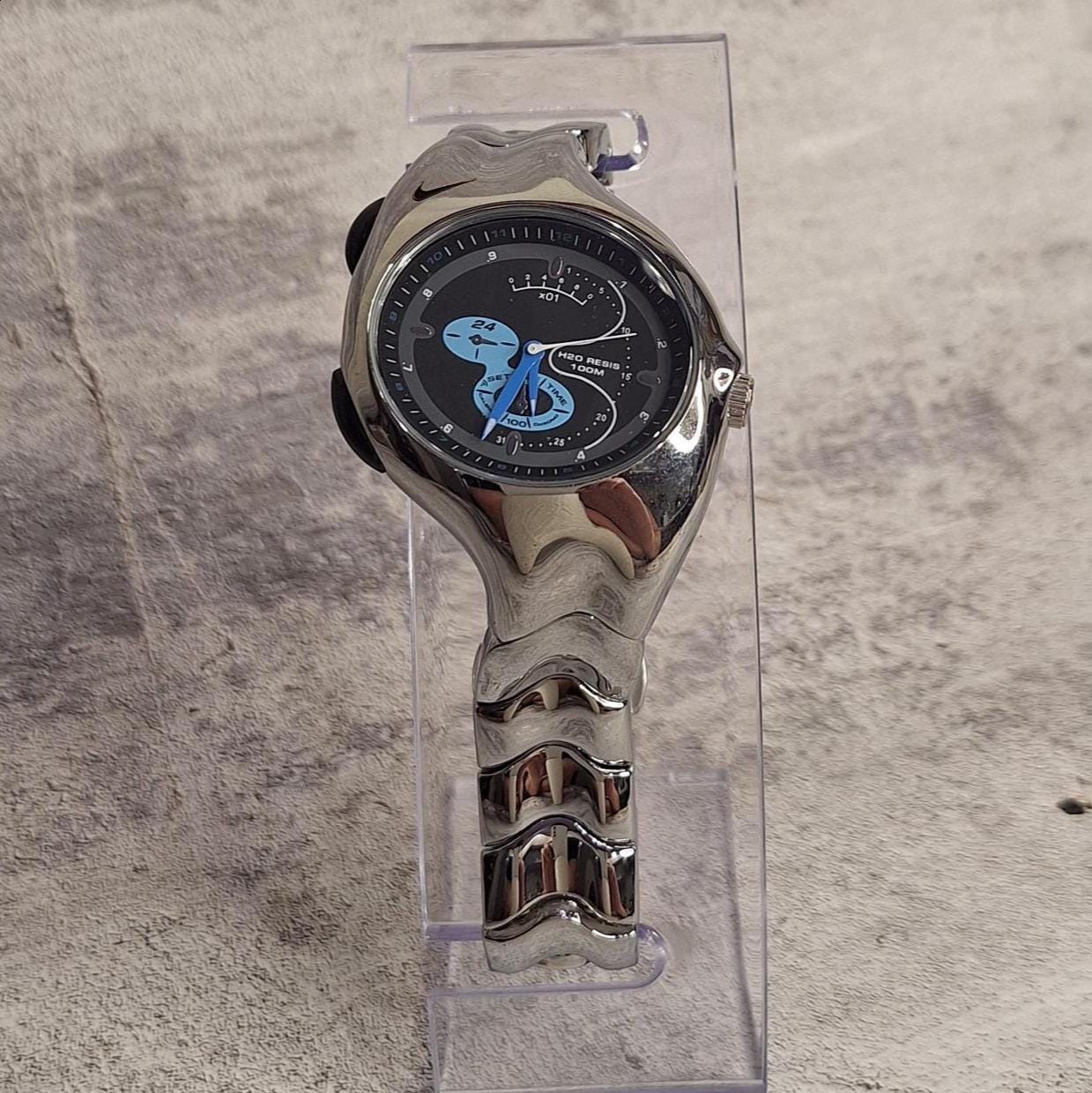 Vintage Nike Triax Chronograph Watch – Y2K Stainless Steel Sport