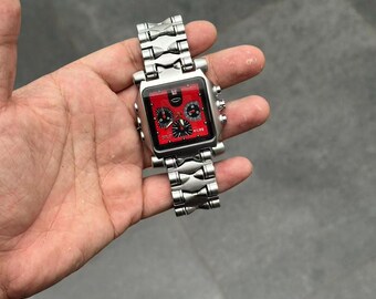 オークリースタイルスクエアクロノグラフウォッチ - ステンレス