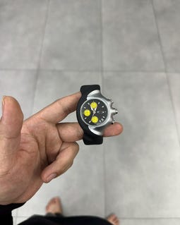 Oakley Detonator Style Black & Yellow Chronograph Watch
