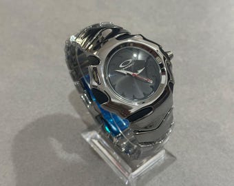 Custom Oakley Timebomb-Inspired Watch | Futuristic Stainless Steel Design