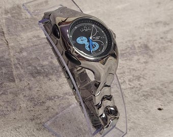 Reloj cronógrafo Nike Triax vintage: estilo deportivo de acero inoxidable Y2K