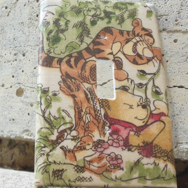 Pooh and Tigger Light Switch Plate Cover