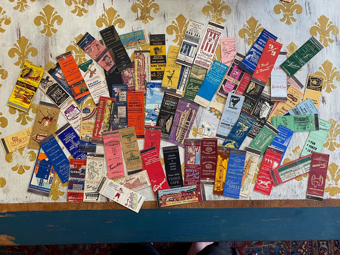 Vintage Advertising Matchbook Collectors Covers Over 70 Repurpose Art
