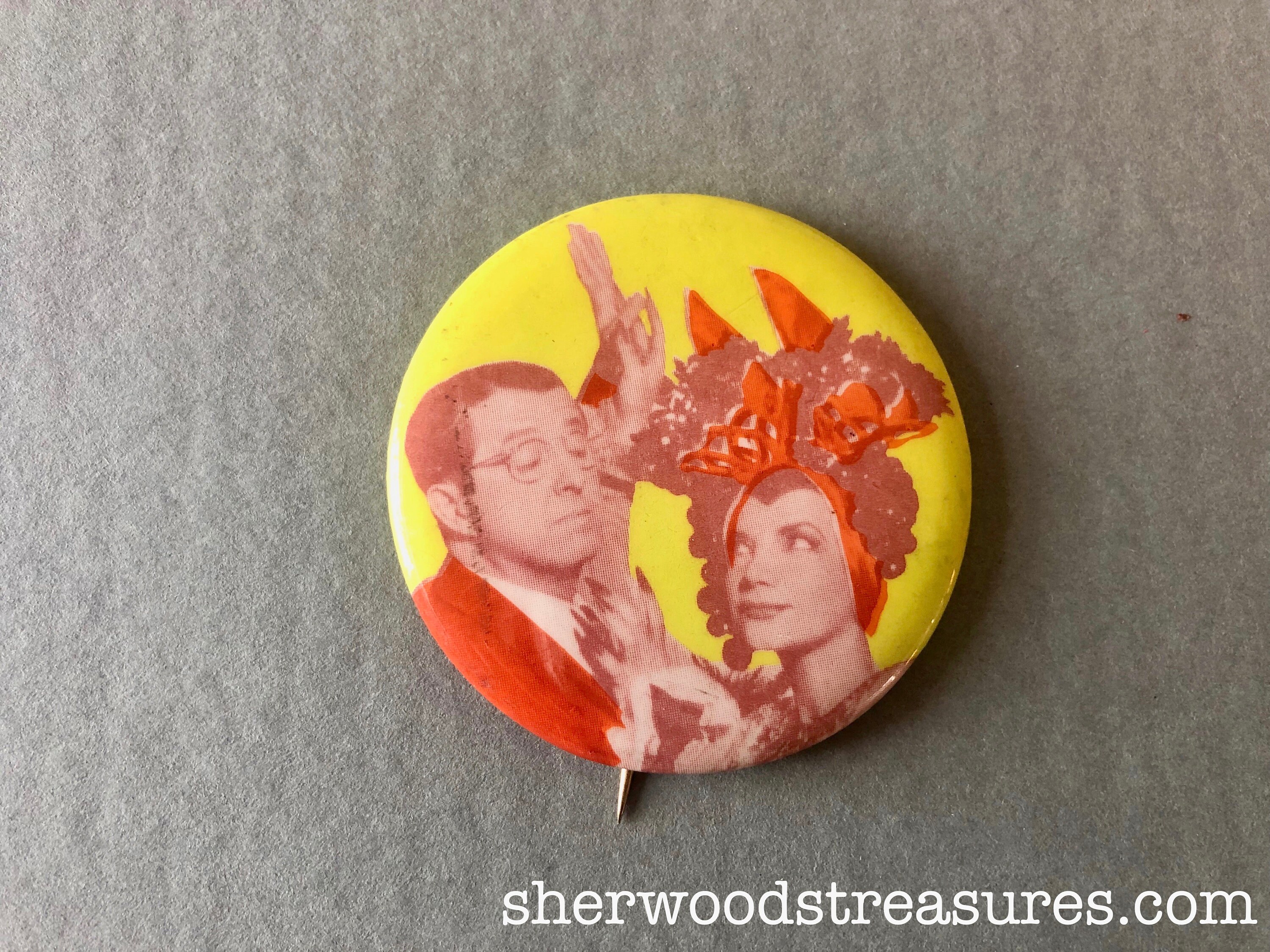 3/" LARGE Pinback Button Classic Movie Stars Collection actress CARMEN MIRANDA
