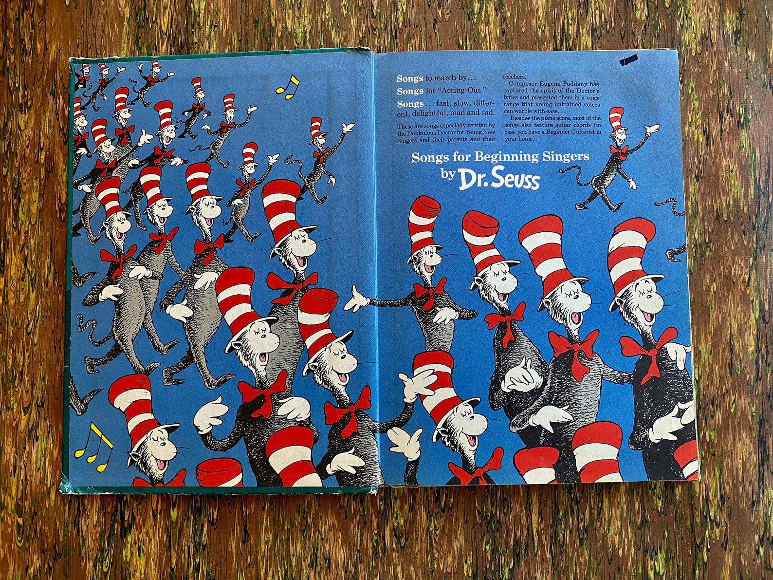 The Cat in the Hat Song Book Dr. Seuss 1967 First Edition 8 Etsy