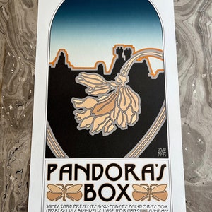 1975 David Lance Goines Original Printing Pandora's Box 13 x 24 Exc. Saint Hieronymus Press Pacific Film Archive Berkeley image 1