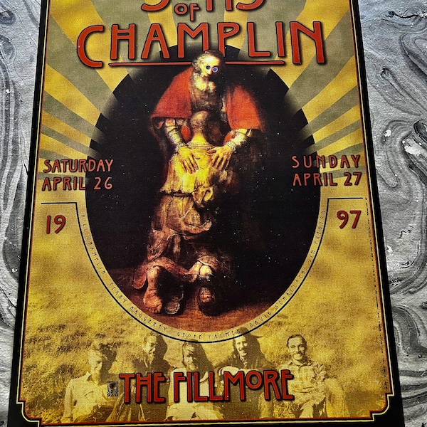 Sons Of Champlin Original Printing Concert Poster San Francisco Fillmore Auditorium 1997   NM-