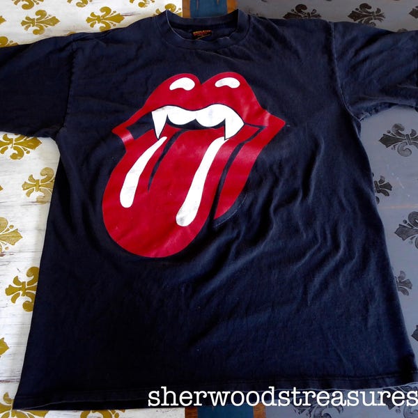 Rare Vintage Rolling Stones Concert 1994 Halloween Halloweek Oakland  T- shirt Adult X-Large 100% Cotton Brockum