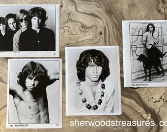 Four Original DOORS Jim Morrison VINTAGE  B/W Promo 8x10 Photographs Publicity Rock Photo Elektra