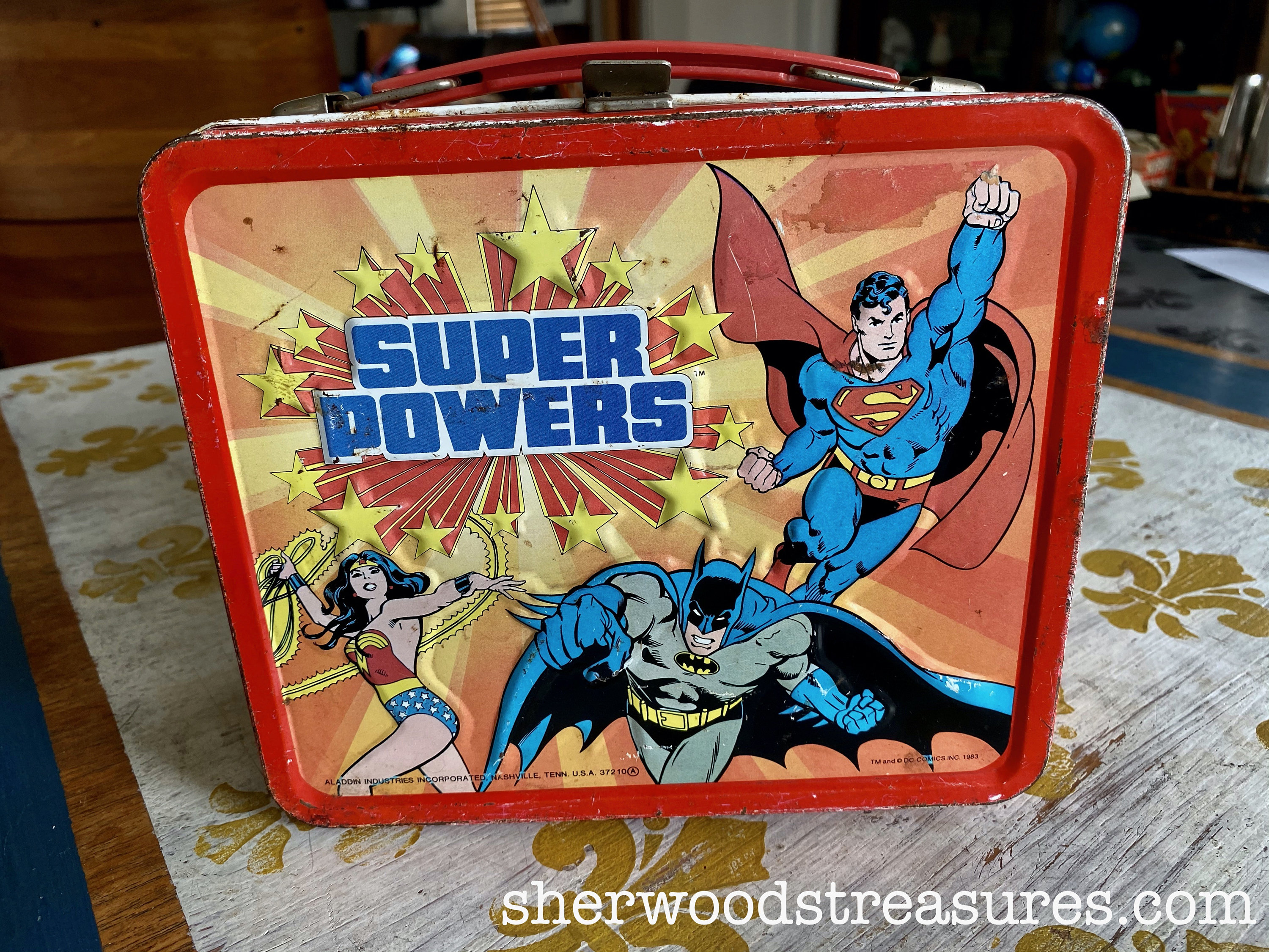 Vintage Batman Lunchbox NO Thermosblack Plastic School Lunch Box DC Comics  Superhero Panchosporch 