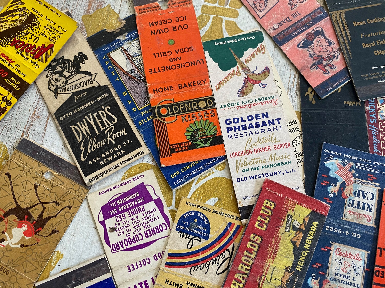 Vintage Advertising Matchbook Collectors Covers Over 70 Etsy