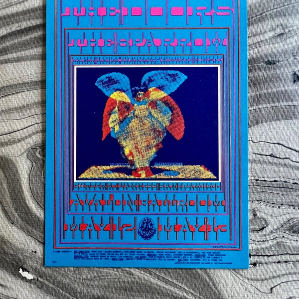 DOORS 1967  FD 61 Concert Original Moscoso Postcard Avalon Ballroom Fillmore Era San Francisco Sixties NM