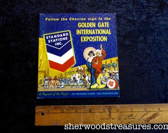 Golden Gate International Exposition Chevron Standard Stations Booklet Treasure Island Fair 1939 San Francisco