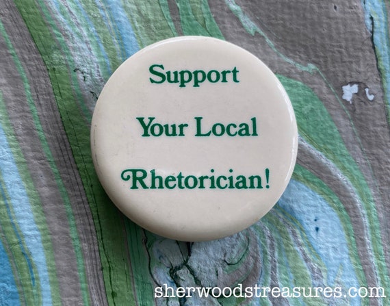 Sixties Original Hippie Button Support Your Local… - image 1