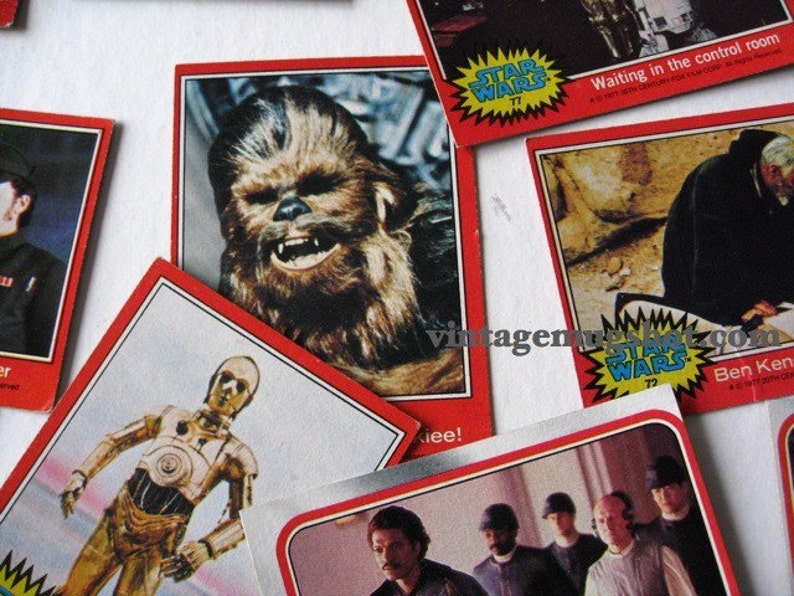 Vintage Lot of 25 STAR WARS Cards Lot 1 Exc Etsy