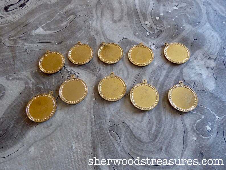 10 Bowling Medals Vintage Fifties Gold Color 112 Exc Five Women Five Men Repurpose