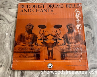 ZEN BUDDHIST Drums Bells and Chants Vinyl lp Lyrichord Stereo LLST 7200 Records Zen