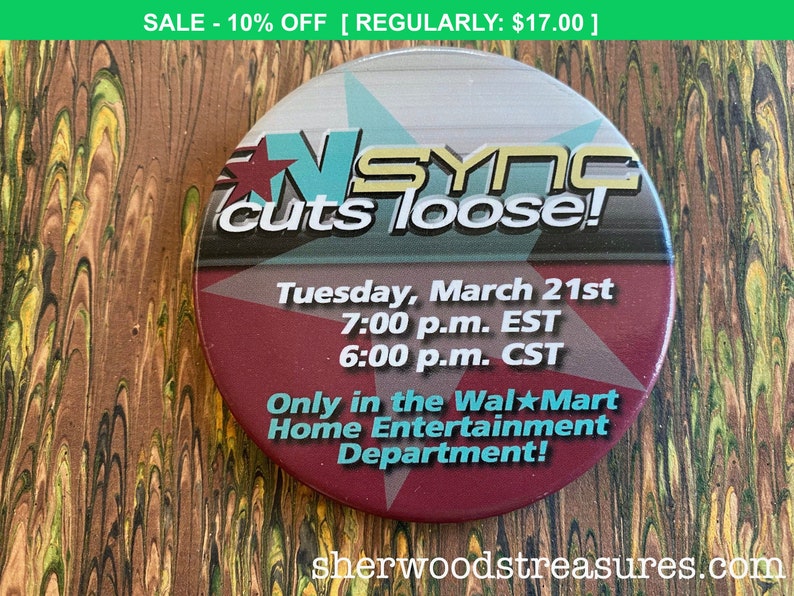 Download Nsync Cuts Loose Large 3 Walmart Promotional Justin Timberlake Boy Band Unused Excellent 1990 S Art Collectibles Memorabilia
