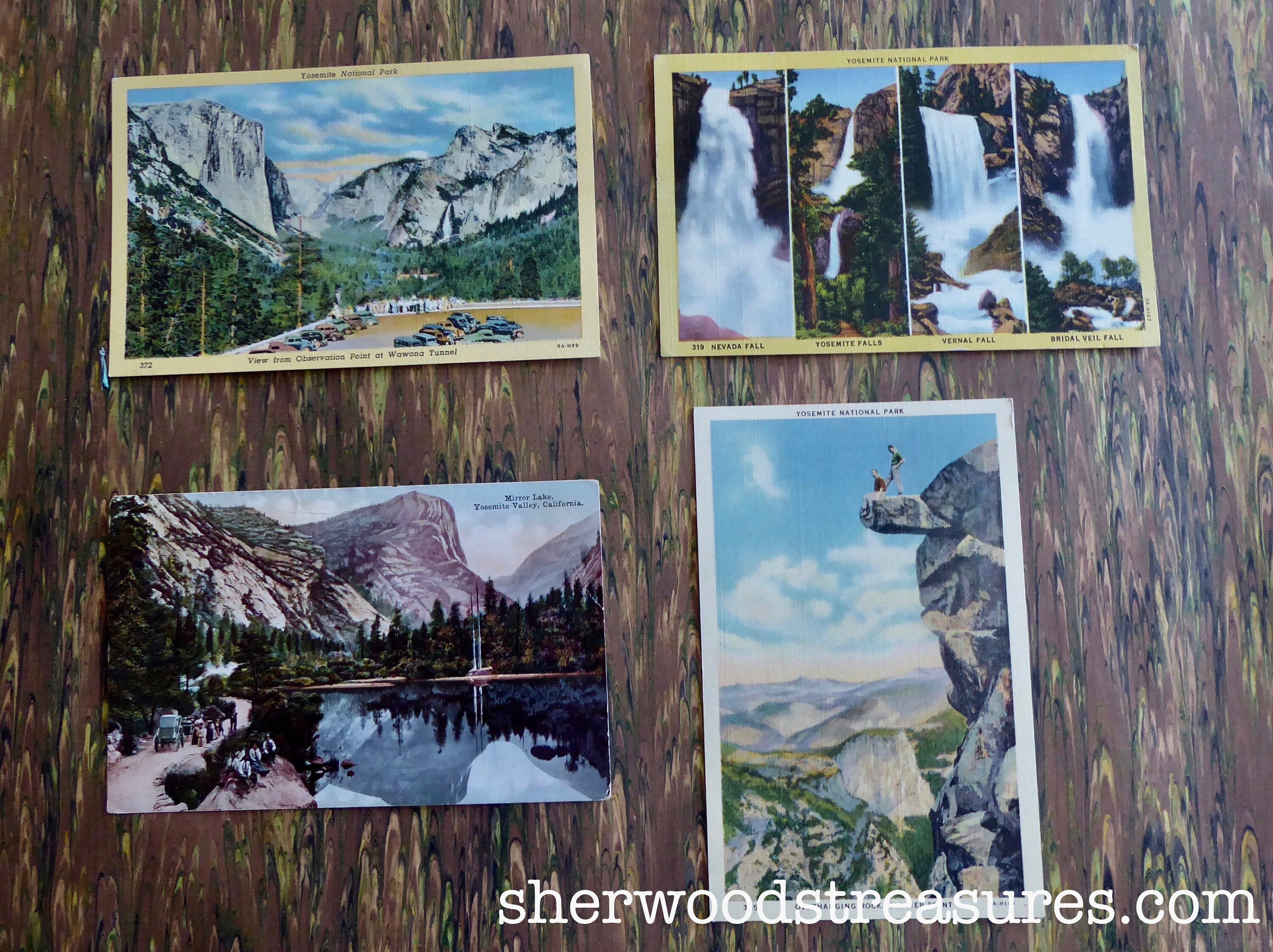 YOSEMITE National Park Lot of 4 ORIG. Vintage Postcards ALL Etsy