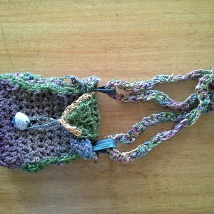 Lovely Crochet Bag with Satin Lining