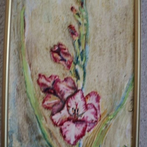 Gladiola Oil Painting