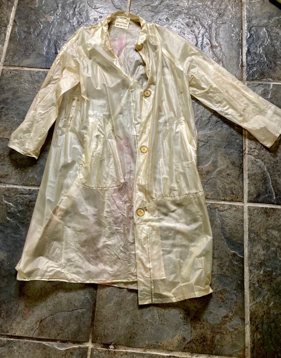 full length clear raincoat