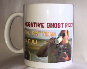 Negative Ghost Rider Pattern is Full Coffee Mug