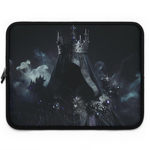 Mystical Dark Laptop Sleeve, Gothic Laptop Case, Witchy Tech Sleeve, Elegant Computer Pouch, Perfect Gift for Creatives, Halloween Decor
