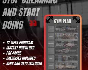 Wöchentlicher Fitnessplan