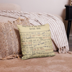 Library CheckOut Pillow