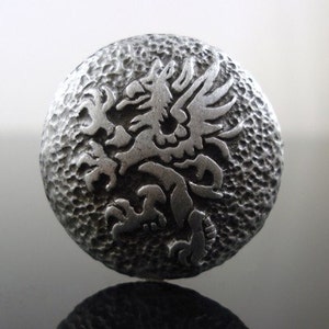 Gryffon Pewter Buttons - Medieval and LARP Costume