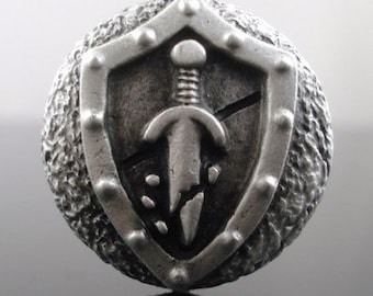 Aragorn Sword Pewter Buttons - Medieval and LARP Costume