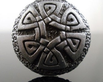 Endless Knot Pewter Buttons - Medieval and LARP Costume