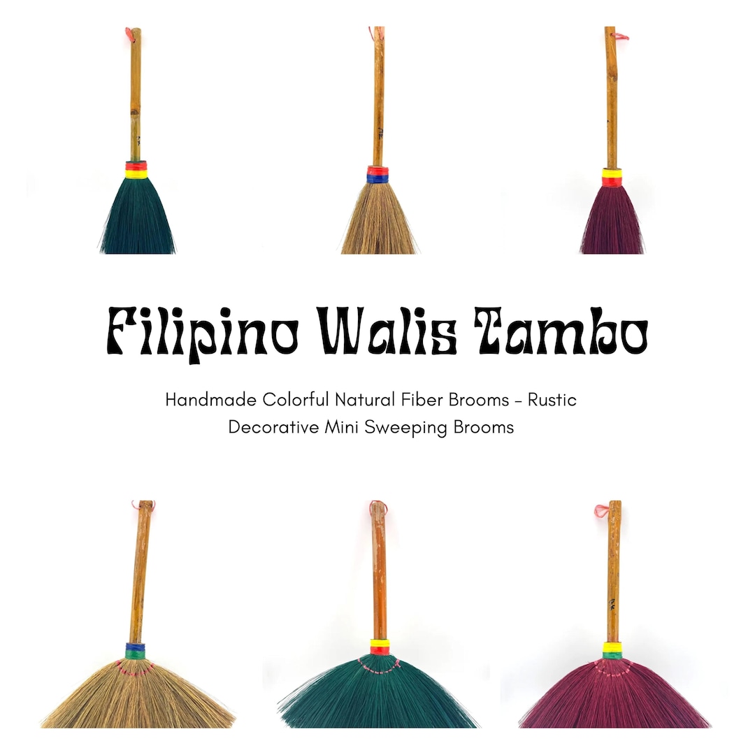 Small Walis Handmade Filipino Walis Tambo | Colorful Mini Fiber Broom - Etsy