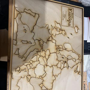 Europa Karte mit vielen Ländern als Puzzle