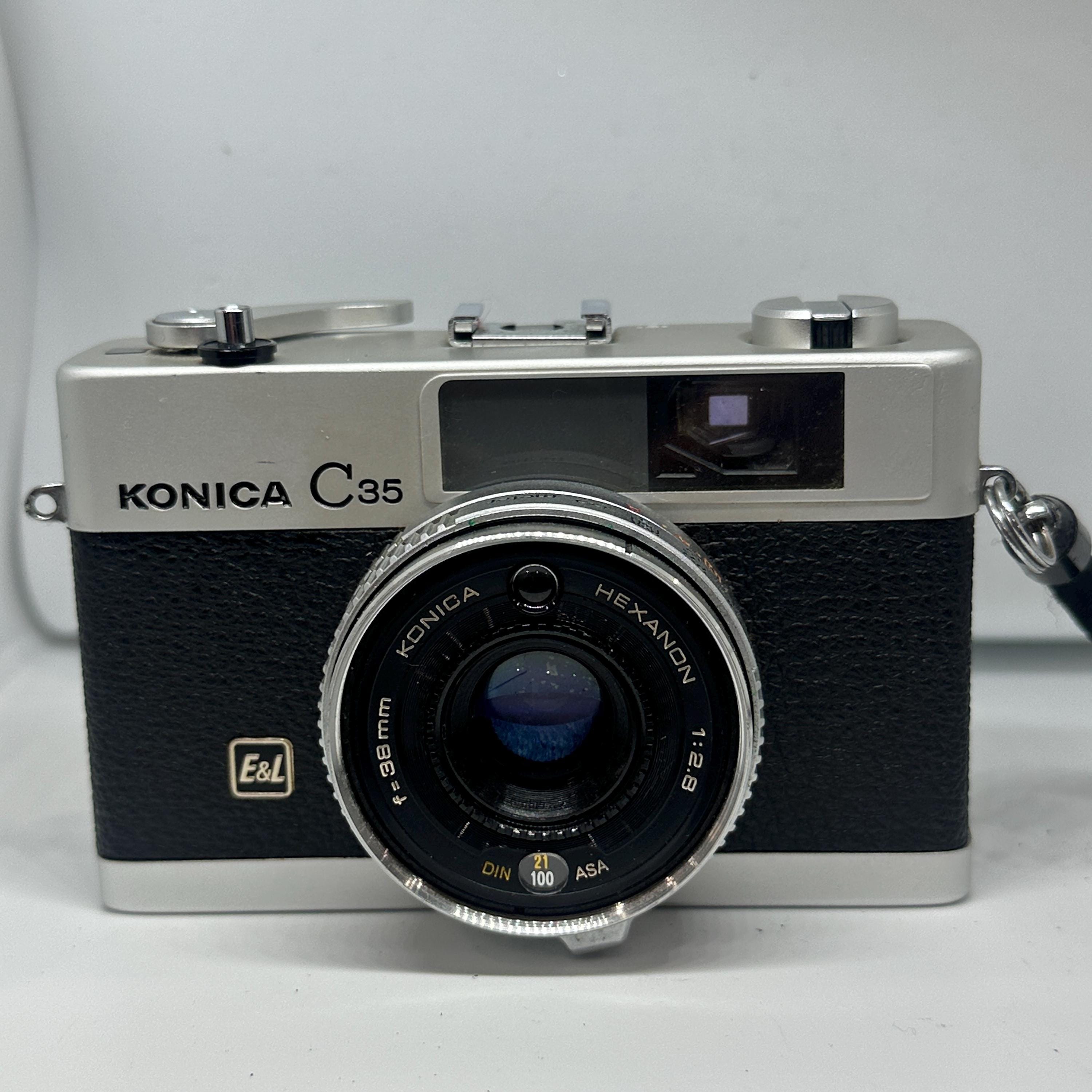 コニカ C35 E&L フィルムカメラ | Hexanon 38 mm f/2.8 レンズ