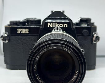 ヴィンテージ Nikomat FT2 35 mm 一眼レフフィルムカメラ Nikkor HC 28