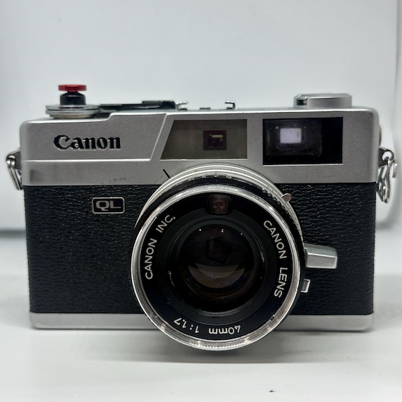 Vintage Canonet QL Rangefinder Film Camera, Canon 40mm F/1.7 Lens