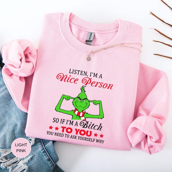 Funny Christmas Sweatshirt, Sarcastic Holiday Humor