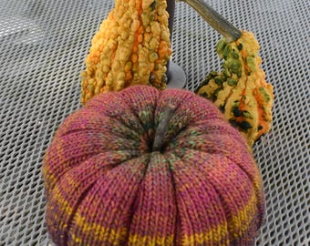 Knitted Pumpkin Decor - Large