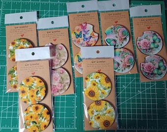 Car Coasters – Absorbent • Stylish • Handmade