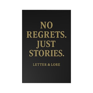 Set de postales inspiradoras: Sin arrepentimientos, solo historias. Tarjetas motivacionales, regalo para mamá, decoración del hogar, notas de agradecimiento, láminas artísticas.